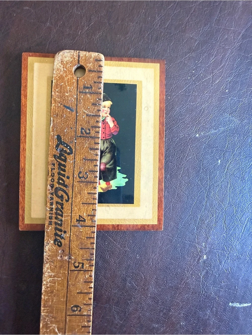 Vintage Dutch Boy & Dog Wooden Wall Plaque art print
